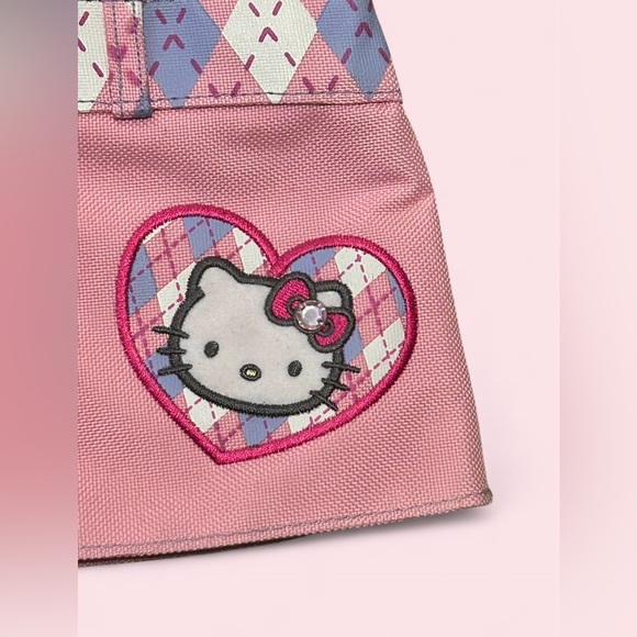 Hello Kitty Authentic Y2K Mini Purse Denim Skirt Style Bag - Picture 3 of 6